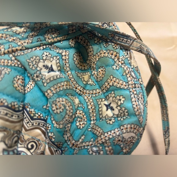 Vera Bradley‎ Frannie Turquoise Crossbody Bag with Paisley Design - Picture 12 of 16